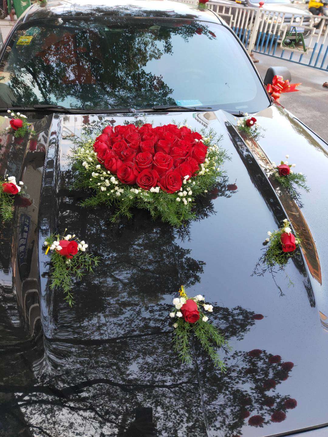 红玫瑰婚车图片大全图片